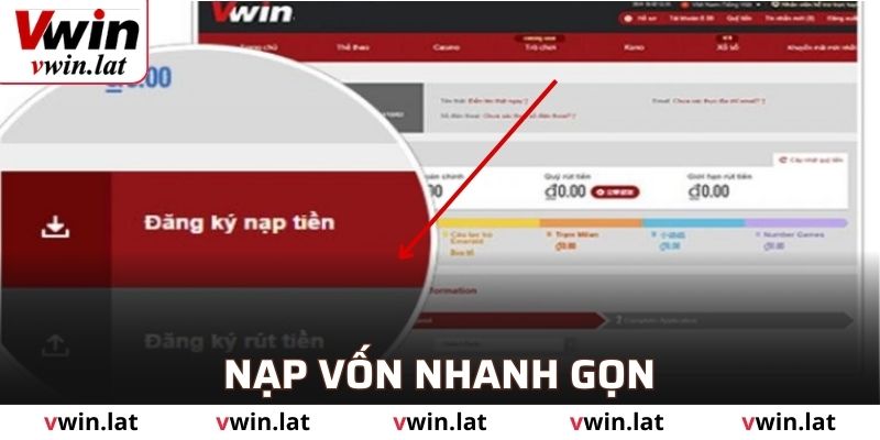 Nạp vốn nhanh gọn sau vài thao tác đơn giản 